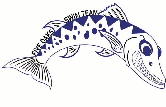Five Oaks Swim Team Magnet