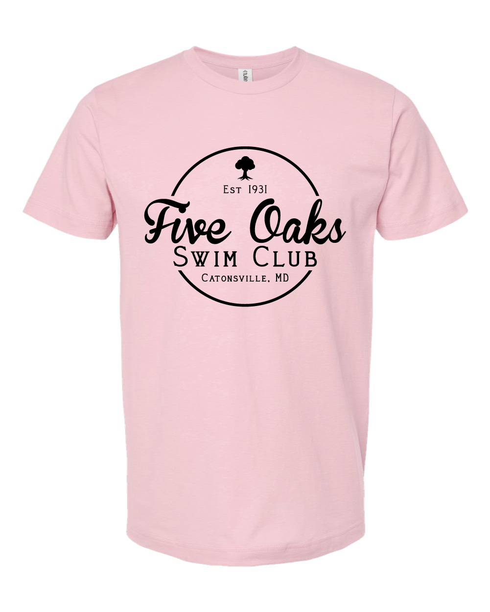 Five Oaks Swim Club Logo  - Pink
